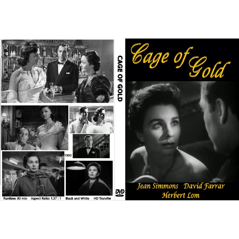CAGE OF GOLD (1950) Jean Simmons Herbert Lom