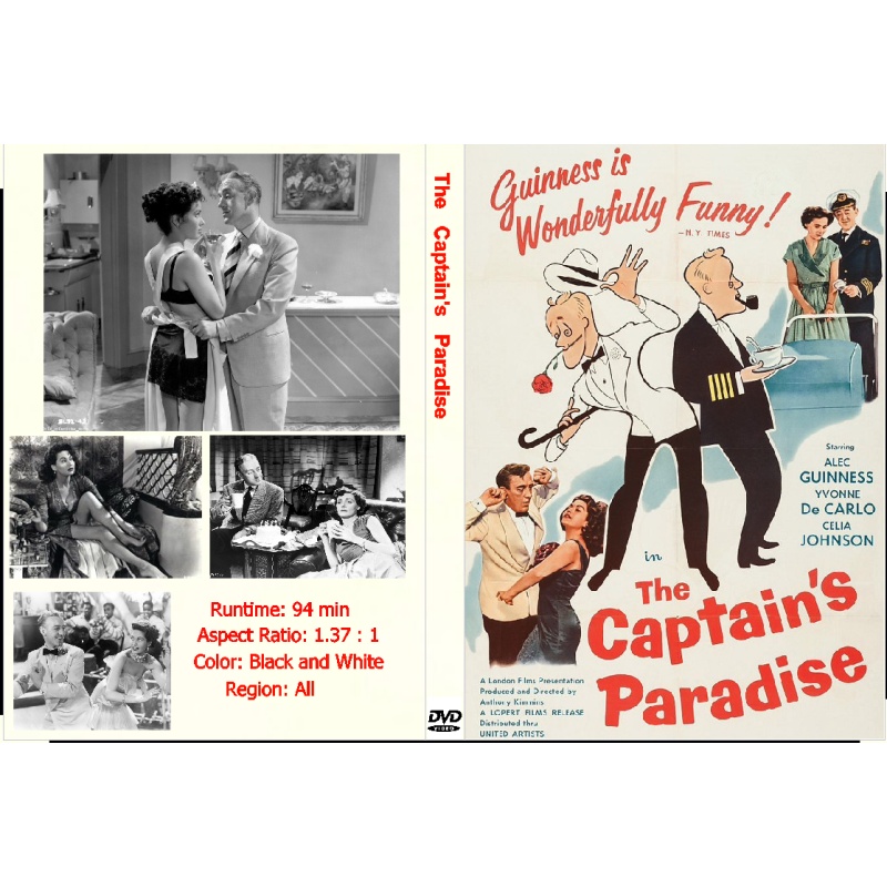 THE CAPTAIN'S PARADISE (1953) Alec Guinness Yvonne De Carlo