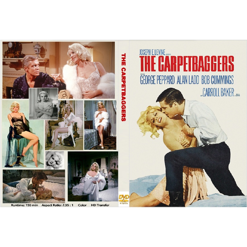 THE CARPETBAGGERS (1964) Alan Ladd George Peppard