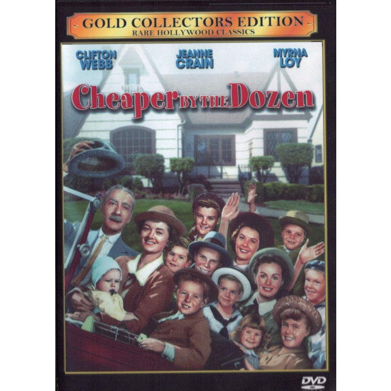 Cheaper By The Dozen - (1950) - Clifton Webb - Jeanne Crain - Myrna - Loy - All Region - DVD