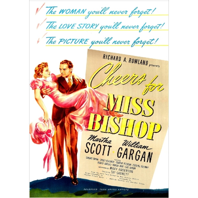 CHEERS FOR MISS BISHOP (1941) Martha Scott Edmund Gwen
