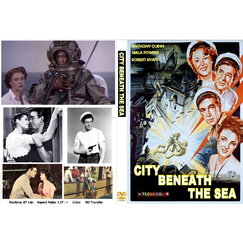 THE CITY BENEATH THE SEA (1953) Robert Ryan Mala Powers Anthony Quinn