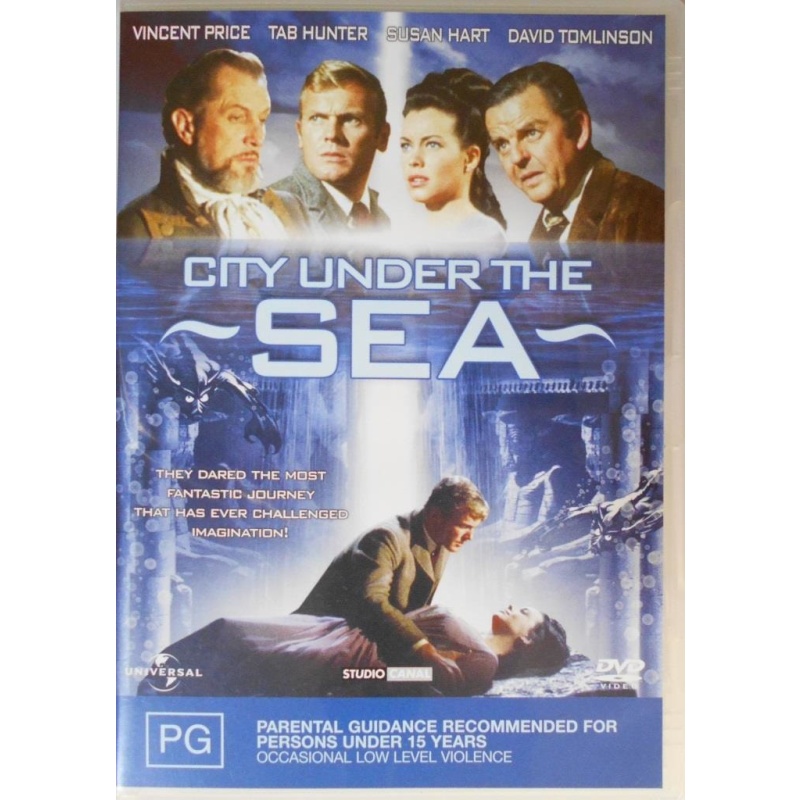 CITY UNDER THE SEA 1964 Tab Hunter, Vincent Price ( War-Gods of the Deep."