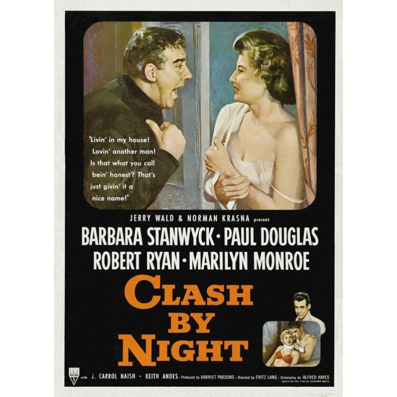 Clash by Night (1952)  Barbara Stanwyck, Robert Ryan, Paul Douglas Film-noir
