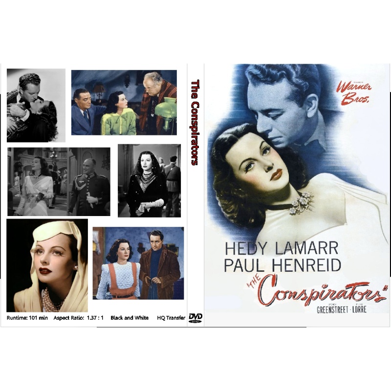 THE CONSPIRATORS (1944) Hedy Lamarr Paul Henreid