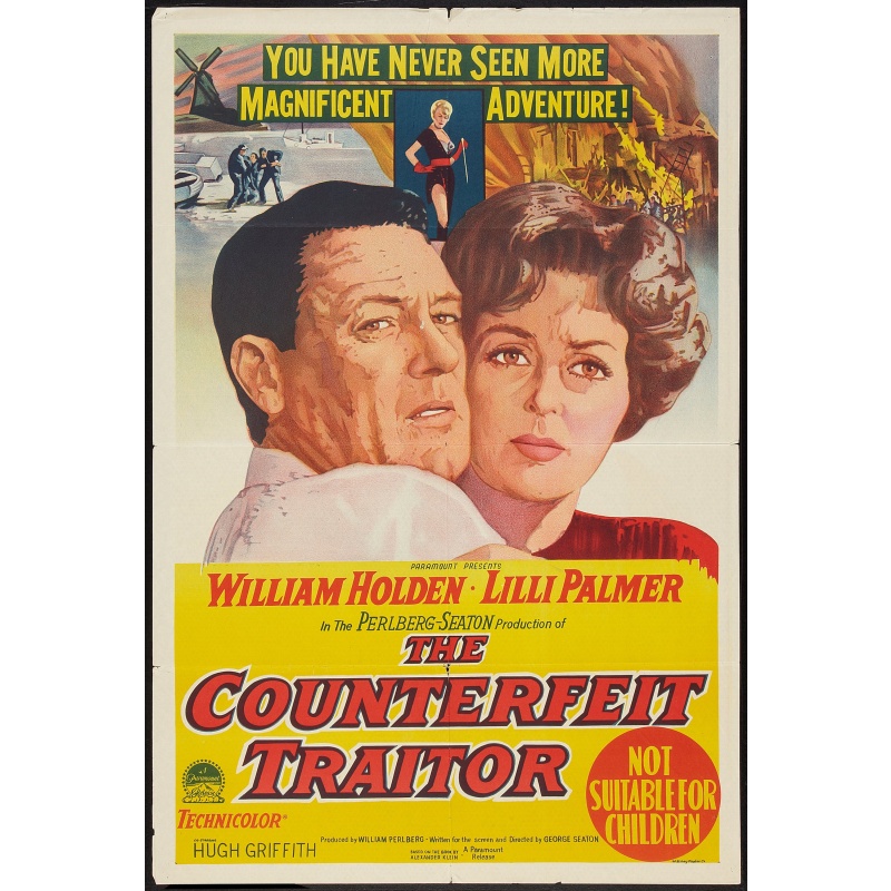 The Counterfeit Traitor 1962 with William Holden, Hugh Griffith, and Lilli Palmer.