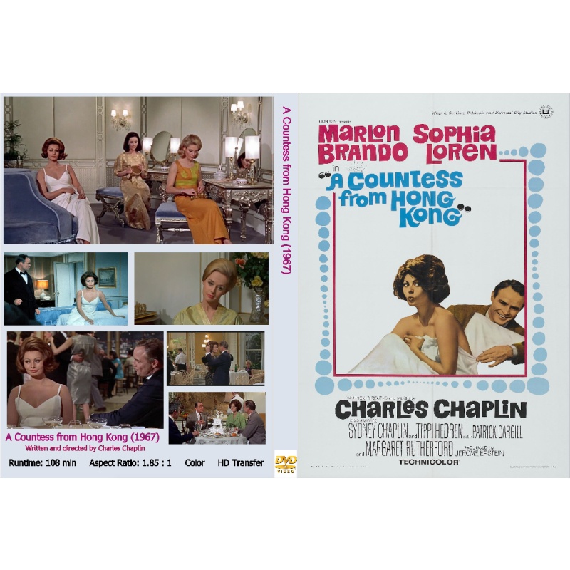 THE COUNTESS FROM HONGKONG (19) Sophia Loren Marlon Brando Charles Chaplin