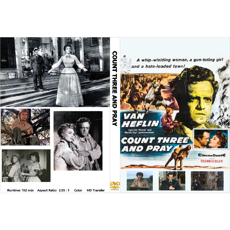 COUNT THREE AND PRAY (1955) Van Heflin Joanne Woodward