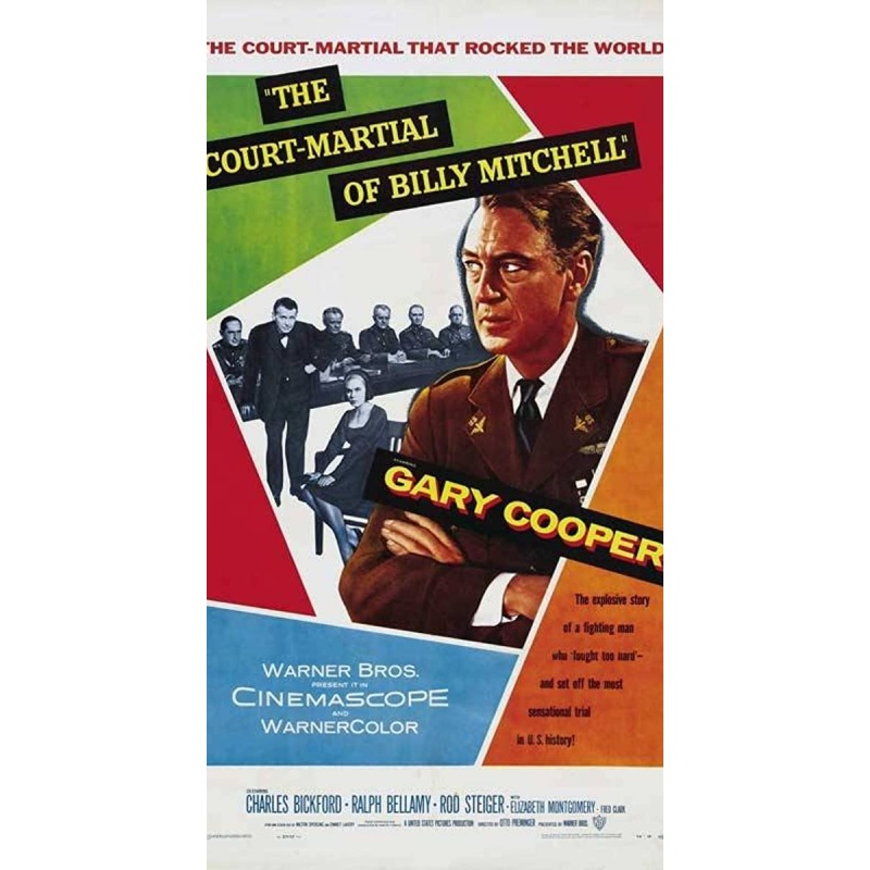 The Court Martial of Billy Mitchell 1955 with Gary Cooper, Elizabeth Montgomery, Charles Bickford,