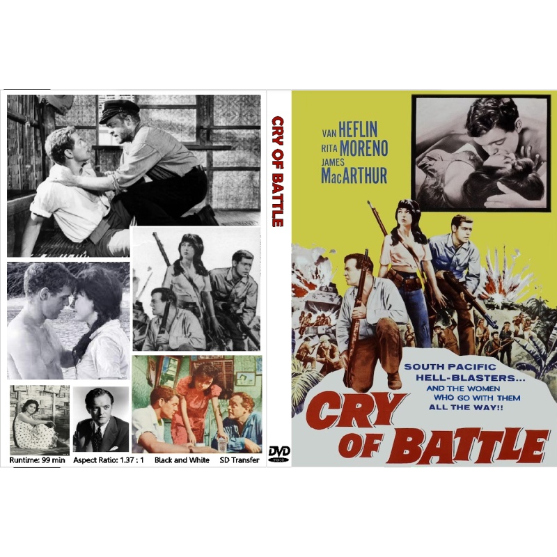 CRY OF BATTLE (1963) Van Heflin James MacArthur Rita Moreno