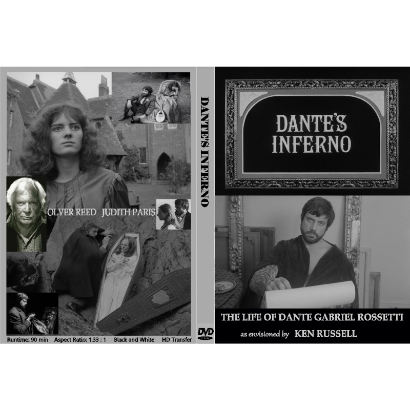 DANTE'S INFERNO (1967) Oliver Reed a film by KEN RUSSELL on the life of the poet and painter ROSSETTI