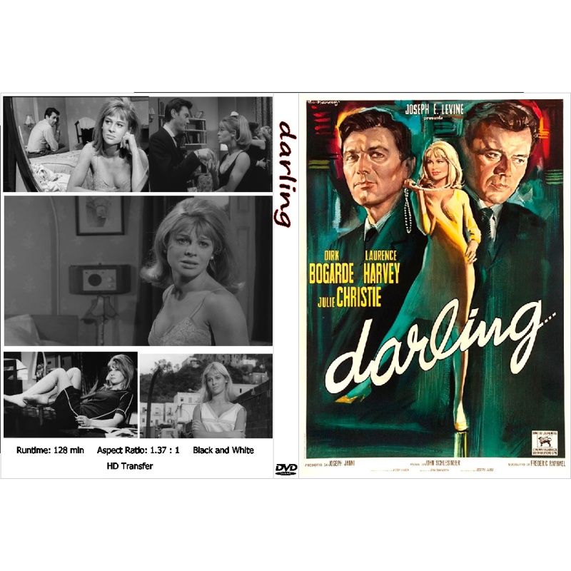 DARLING (1965) Julie Christie Laurence Harvey Dirk Bogarde