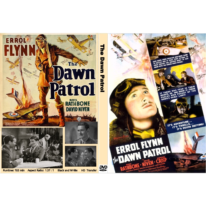 DAWN PATROL (1938) Errol Flynn David Niven