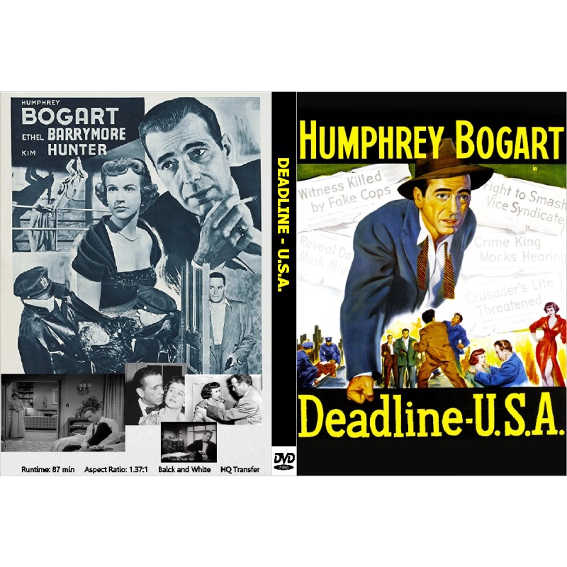 DEADLINE - U.S.A. (1952) Humphrey Bogart Kim Hunter