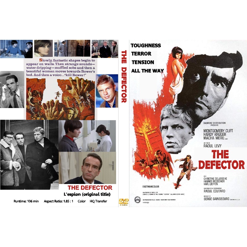 THE DEFECTOR (1966) Hardy Kruger Montgomery Cliff Roddy McDowall