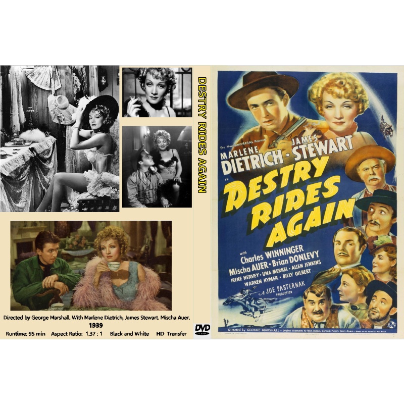DESTRY RIDES AGAIN (1939) James Stewart Marlene Dietrich