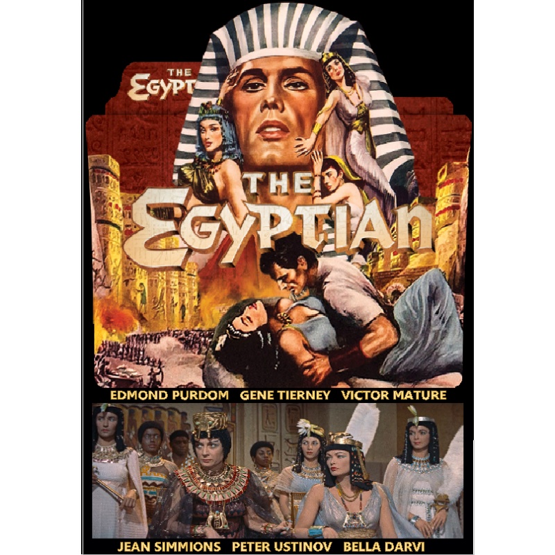 THE EGYPTIAN (1954) Edmond Purdom Gene Tierney Peter Ustinov Victor Mature Jean Simmons