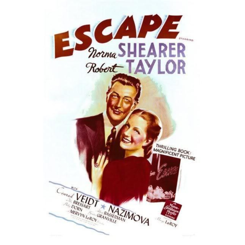 Escape - Norma Shearer, Robert Taylor, Conrad Veidt  1940