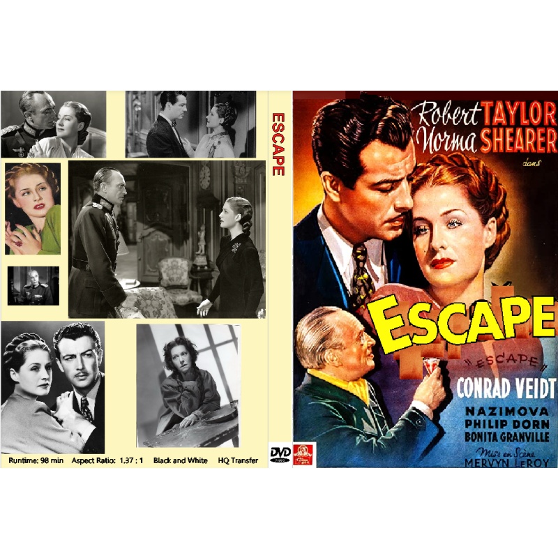 ESCAPE (1940) Robert Taylor Norma Shearer