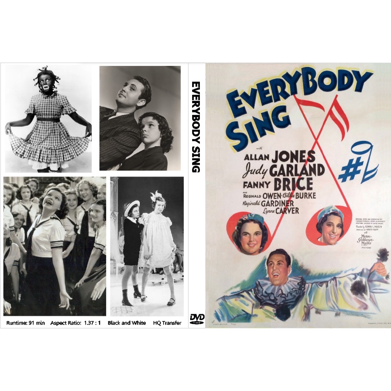 EVERYBODY SING (1938( Judy Garland Fanny Brice