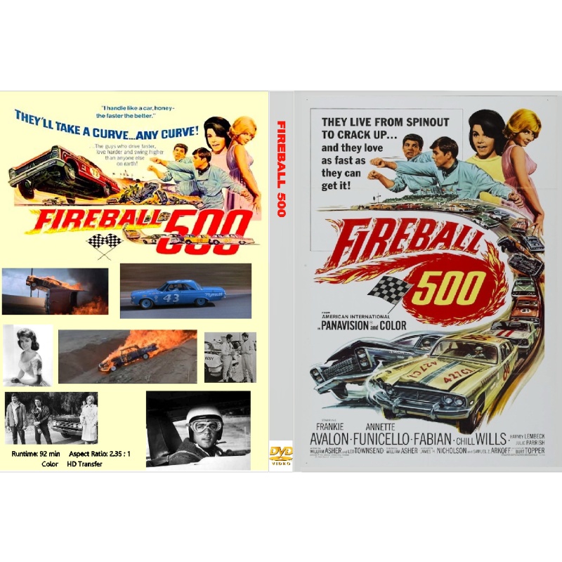 FIREBALL 500 (1966) Frankie Avalon Fabian Annette Funicello