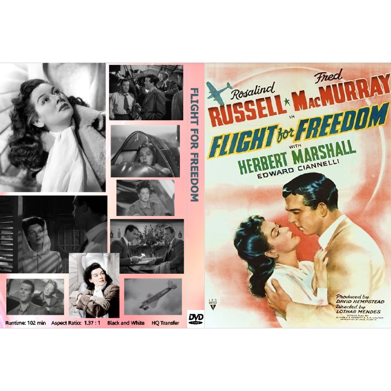 FLIGHT FOR FREEDOM (1943) Rosalind Russell Fred MacMurray Herbert Marshall