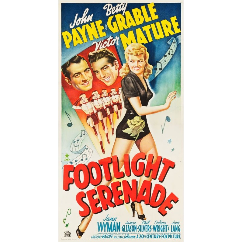 Footlight Serenade (1942) John Payne, Betty Grable, Victor Mature