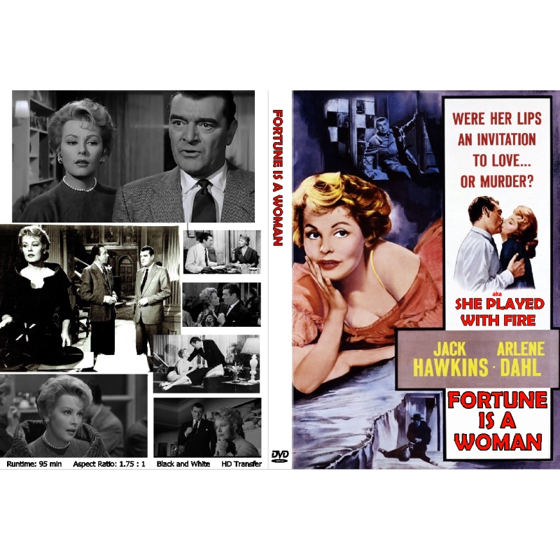 FORTUNE IS A WOMAN (1957) Jack Hawkins Arlene Dahl Dennis Price Christopher Lee