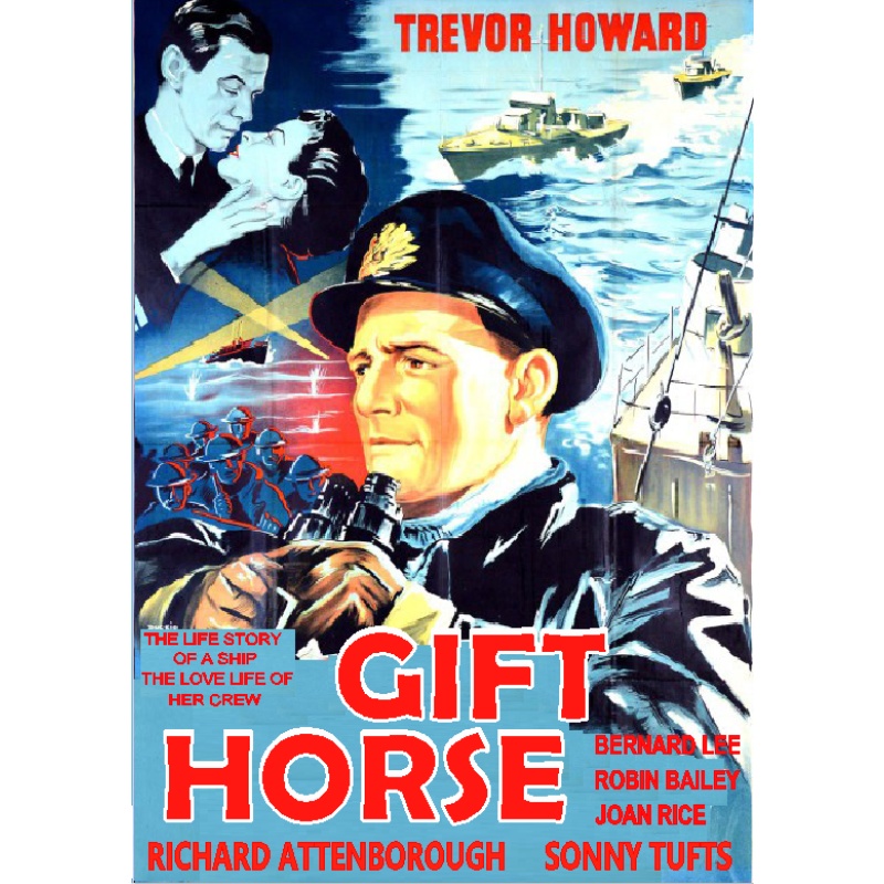 GIFT HORSE aka GLORY AT SEA (1952) Richard Attenborough Trevor Howard
