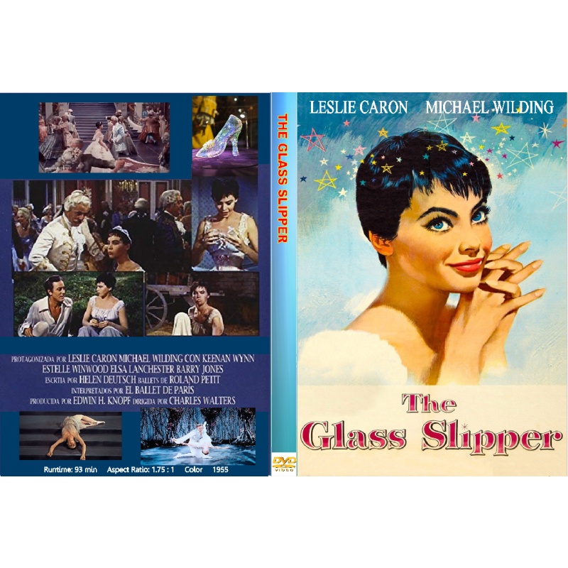 THE GLASS SLIPPER (1955) Leslie Caron Michael Wilding
