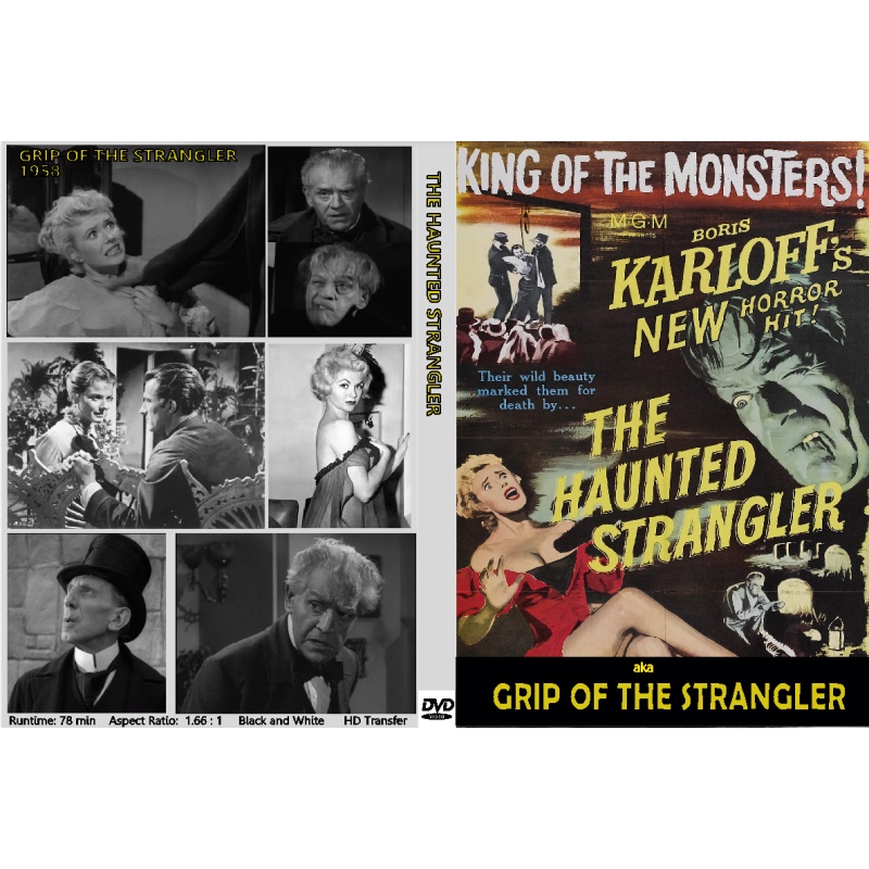 GRIP OF THE STRANGLER aka THE HAUNTED STRANGLER (1958) Boris Karloff