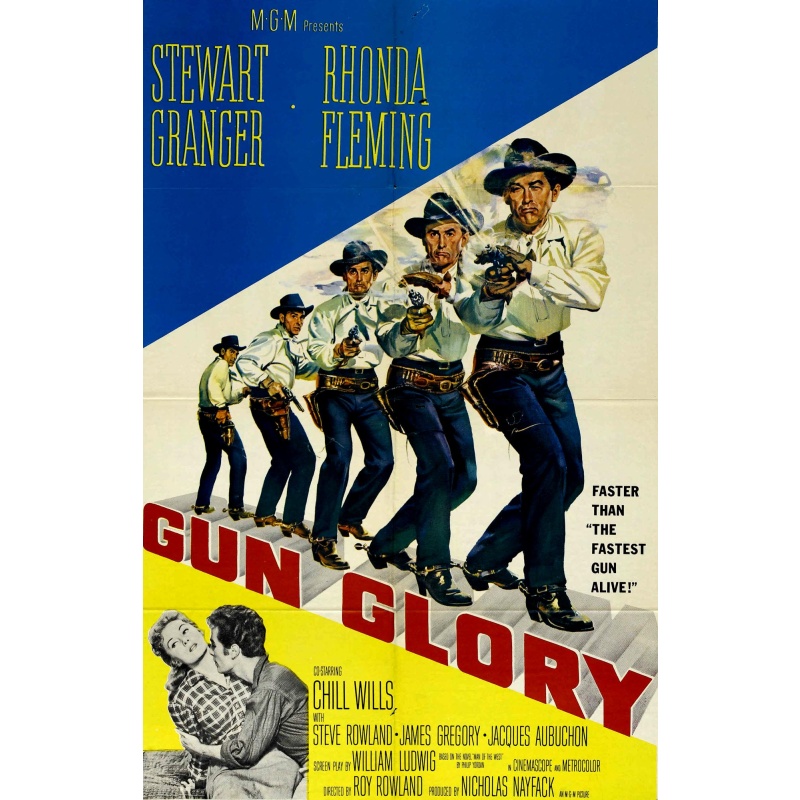 Gun Glory (1957) Stewart Granger, Rhonda Fleming, Chill Wills