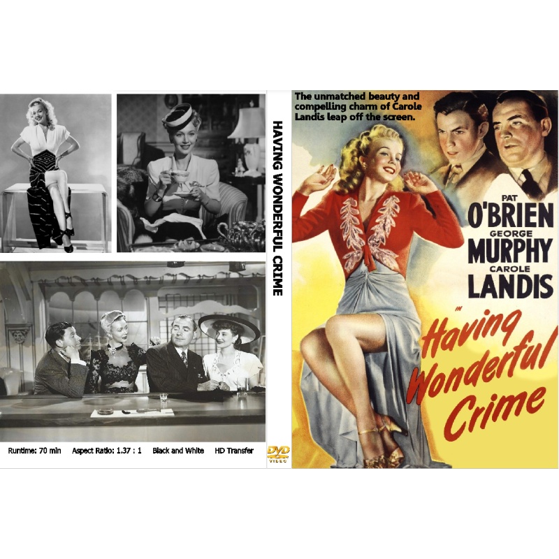 HAVING A WONDERFUL CRIME (1945) Pat O'Brien Carole Landis