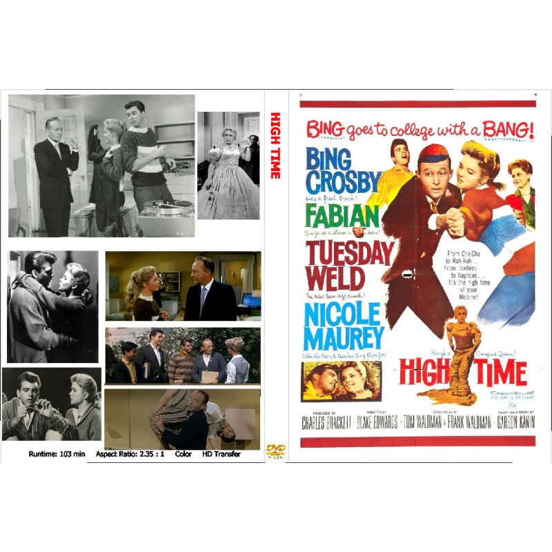 HIGH TIME (1960) Bing Crosby Fabian Tuesday Weld