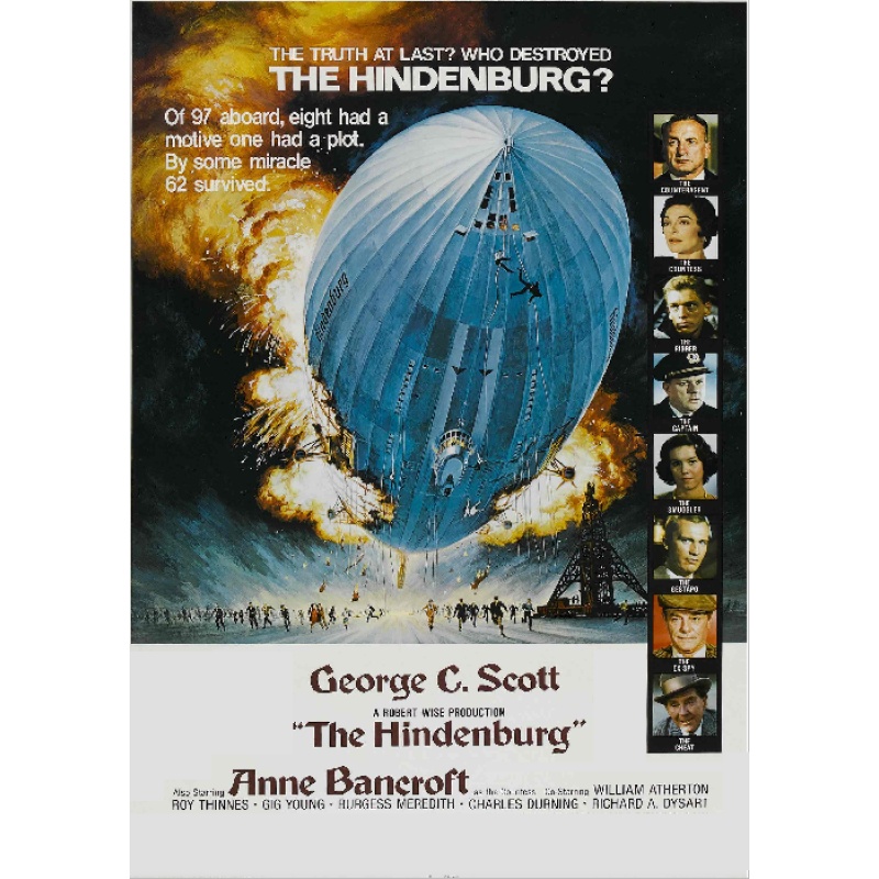 HINDENBURG (1975) George C. Scott Anne Bancroft
