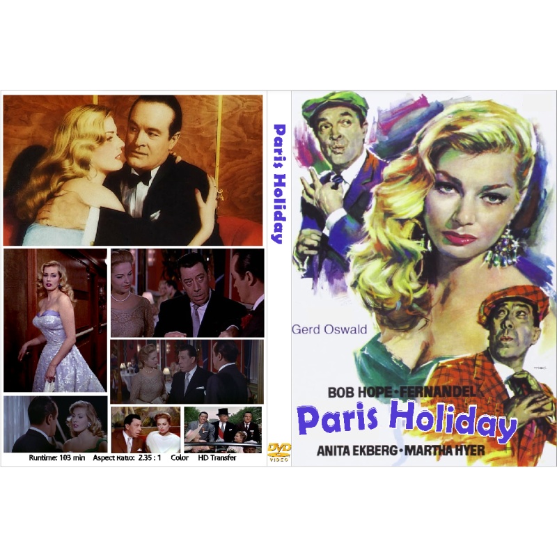 PARIS HOLIDAY (1958) Bob Hope Fernandel Anita Ekberg