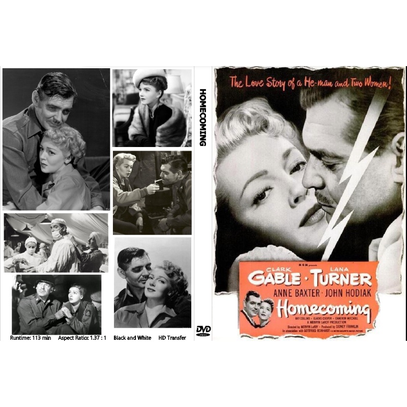THE HOMECOMING (1948) Lana Turner Clark Gable