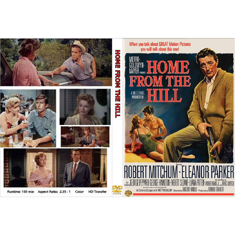 HOME FROM THE HILL (1960) Robert Mitchum George Peppard Eleanor Parker George Hamilton