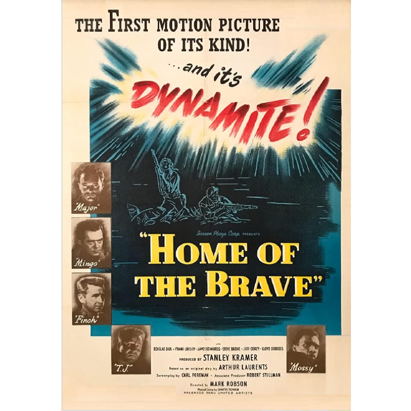 HOME OF THE BRAVE (1949) Kirk Douglas James Edwards