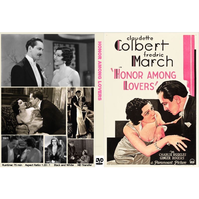 HONOR AMONG LOVERS (1931) Claudette Colbert Fredric March Ginger Rogers