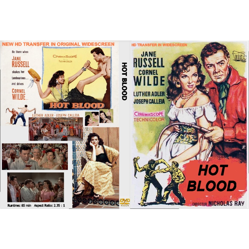 HOT BLOOD (1956) Cornel Wilde Jane Russell