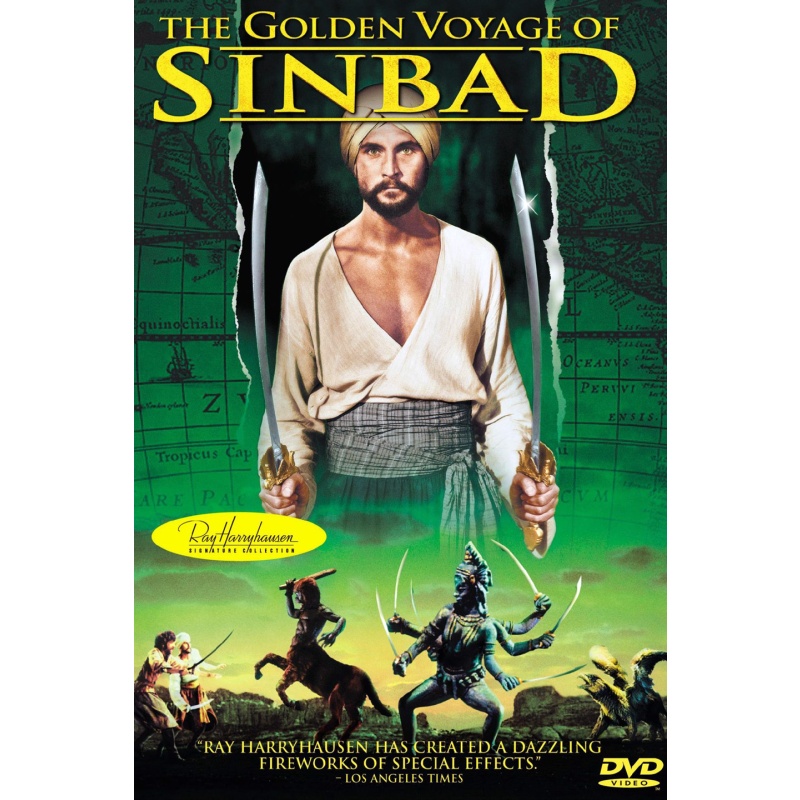 The Golden Voyage of Sinbad 1973  John Phillip Law  Tom Baker  Caroline Munro