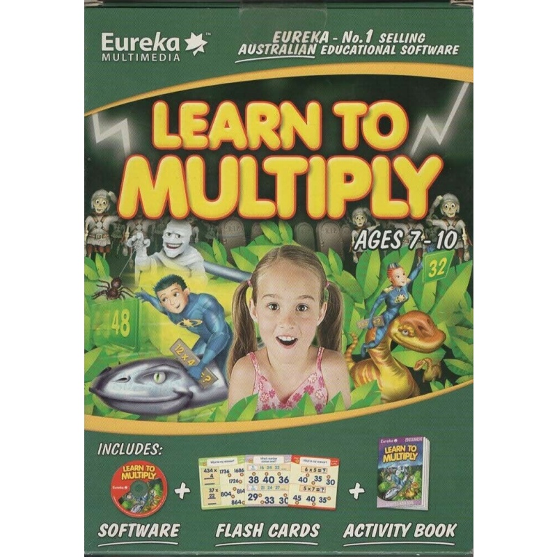 PC - Learn to Multiply - Software and Activity book - Educational