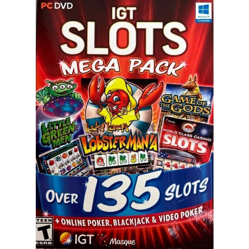 IGT Slots Mega Pack Game Of the Gods Video Game PC Over 135 Pokies Casino