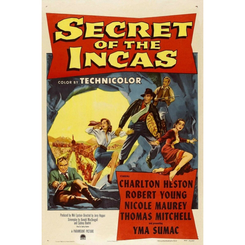 Secret of the Incas (1954) (Classic Film Dvd)