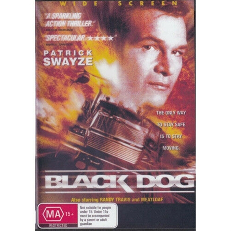 Black Dog Patrick Swayze (All Region Pal Dvd)