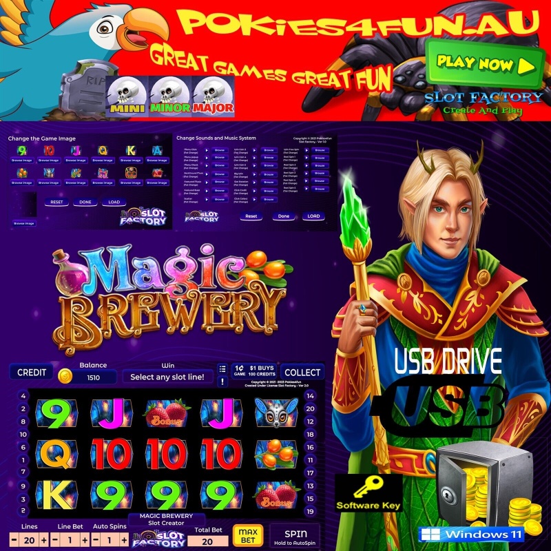 Slot Factory Create and Play - Custom Pokies Creator 7 Themes + Sounds + Music