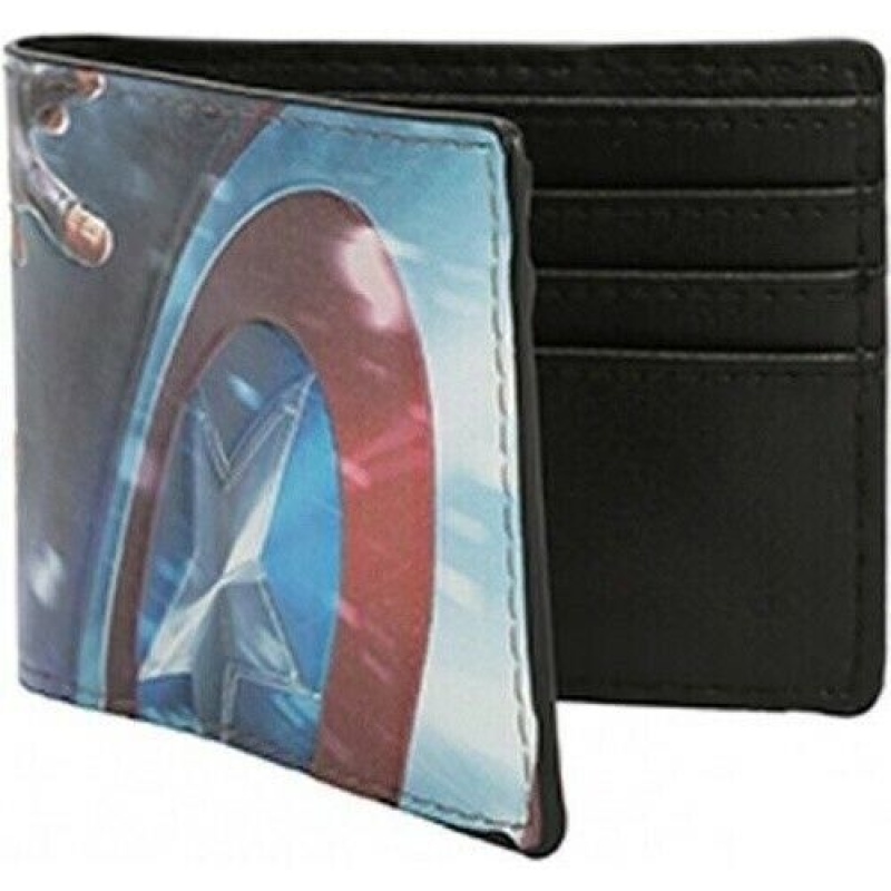 Brand New Captain America Mens Bi-fold Wallet = Licensed