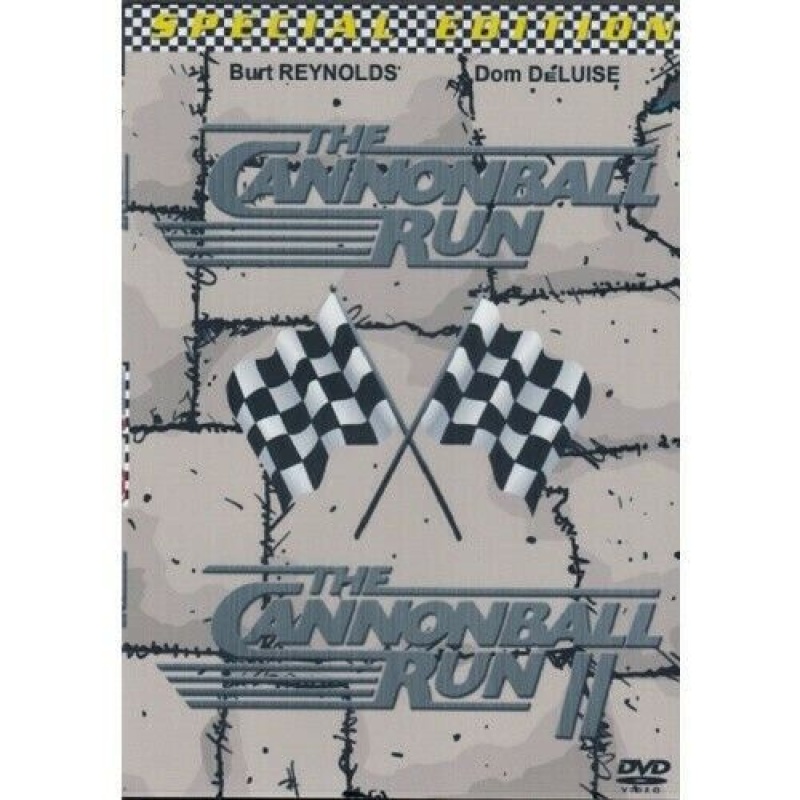 The Cannonball Run 1 + 2 Special Edition = Burt Reynolds ( All Region Pal Dvd)