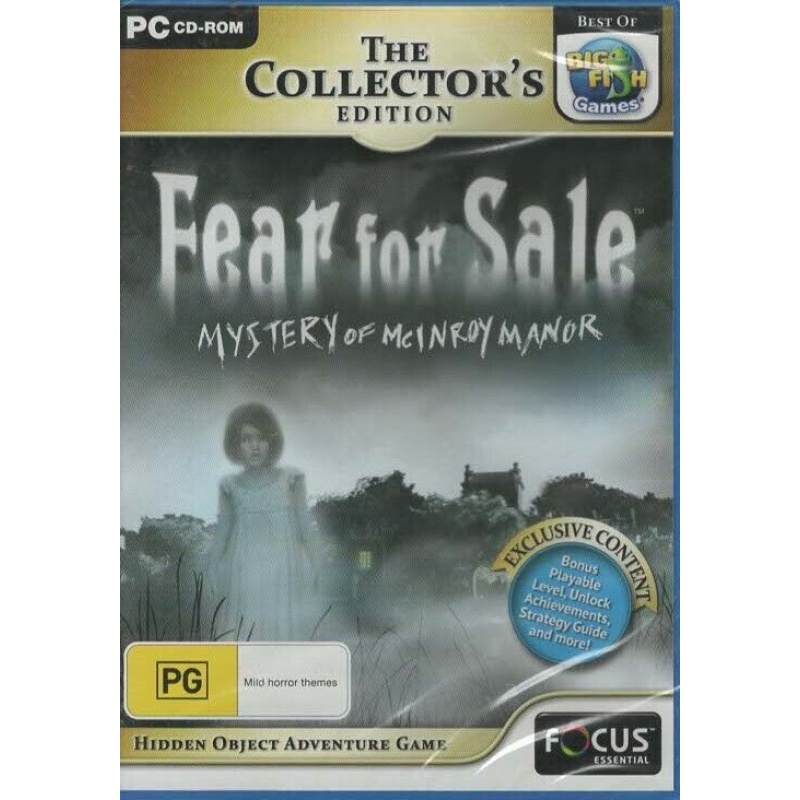 Fear For Sale Mystery Of Mcinroy Manor - Hidden Object  - Pc Game